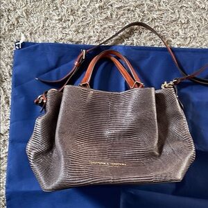 Dooney & Bourke Brown Textured Leather Handbag